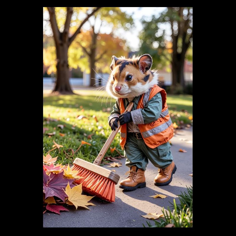 Humanoid Sweeper Hamster