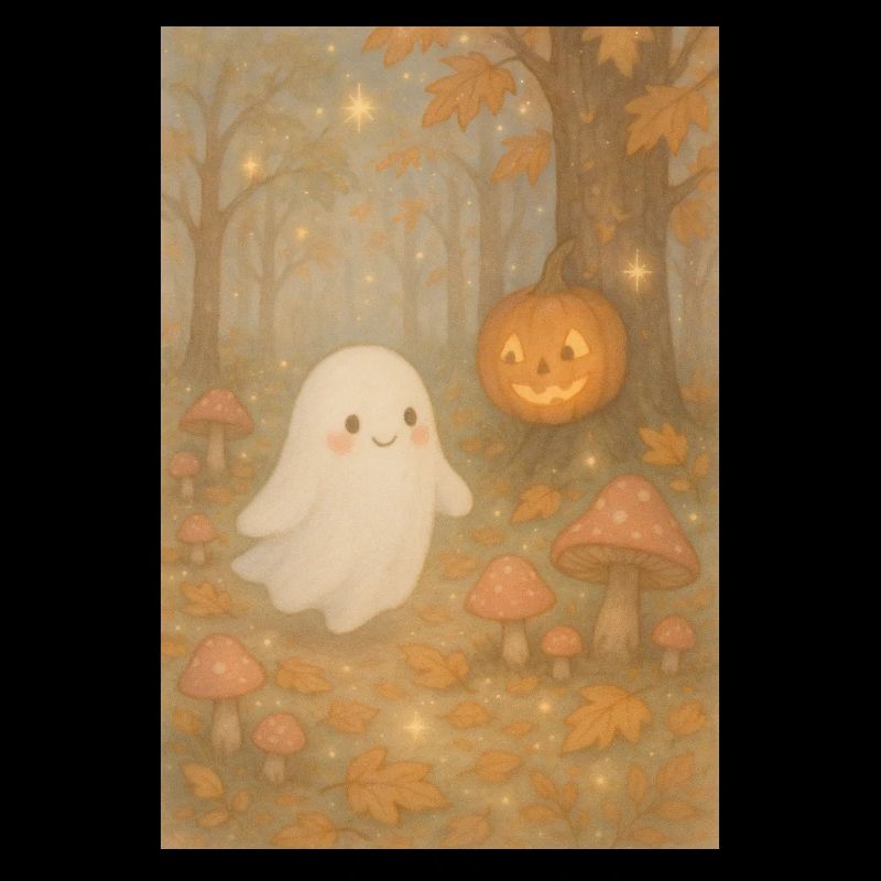 Halloween Herbst Geist im Wald