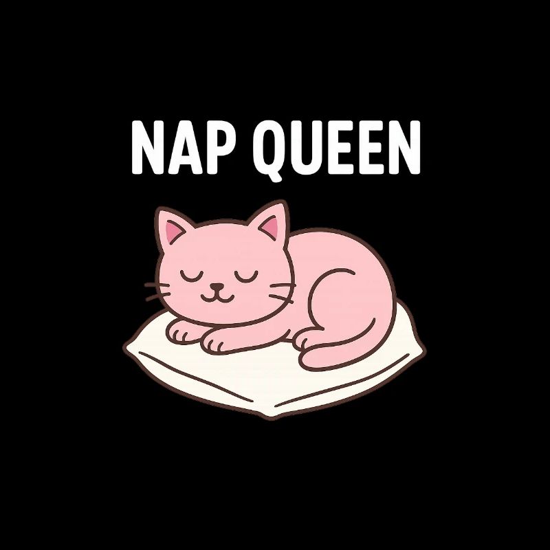 Cute sleeping cat design