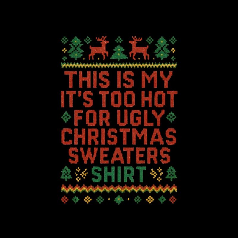 Chemise pull de Noël moche