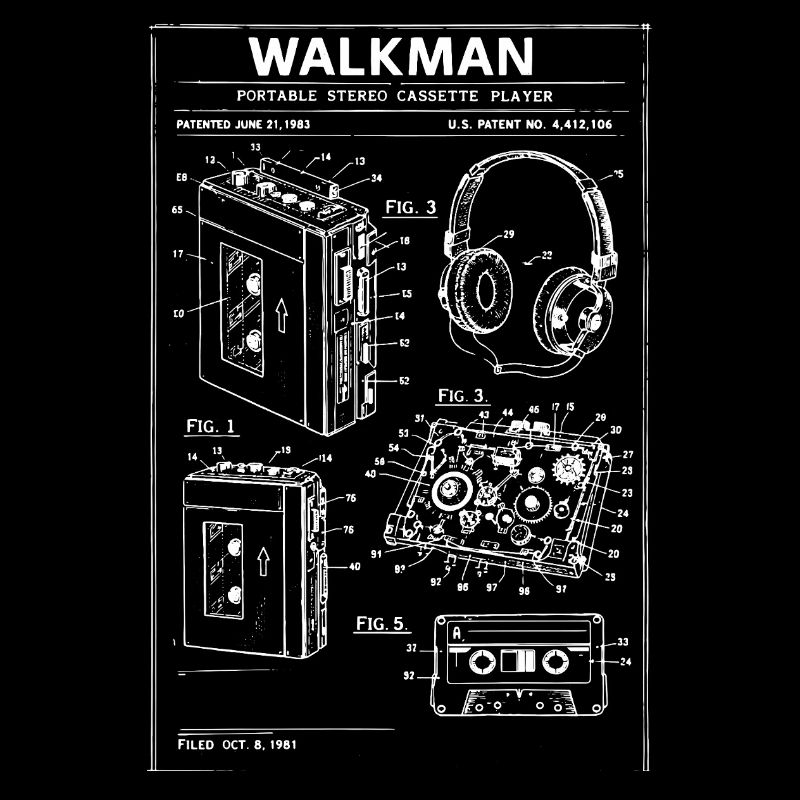 Walkman-Bauplan-Schaltplan
