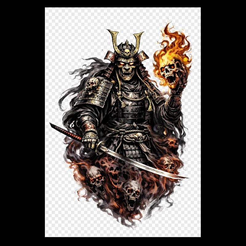 Flameskull Samurai