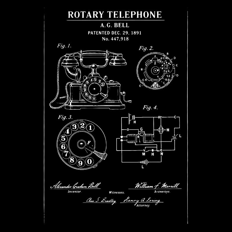 Plan de brevet pour téléphone à cadran
