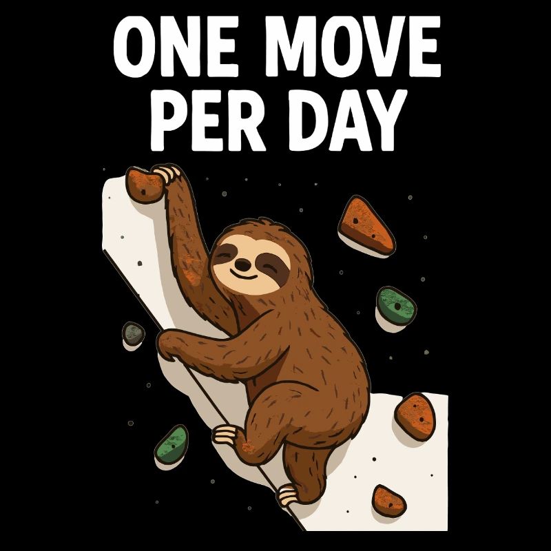 Faultier Bouldern: One Move Per Day Design