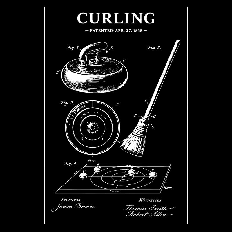 Curling Blueprint-Artwork