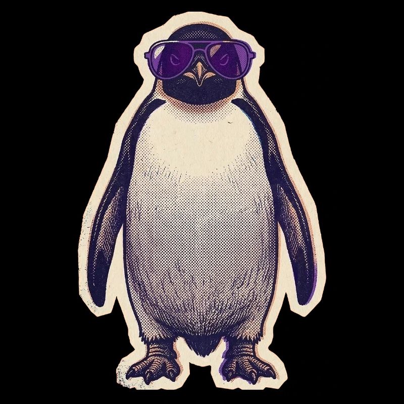 Pingouin avec lunettes de soleil