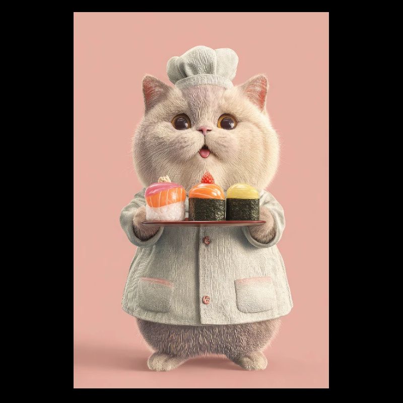 Chat Sushi Pastel Chef