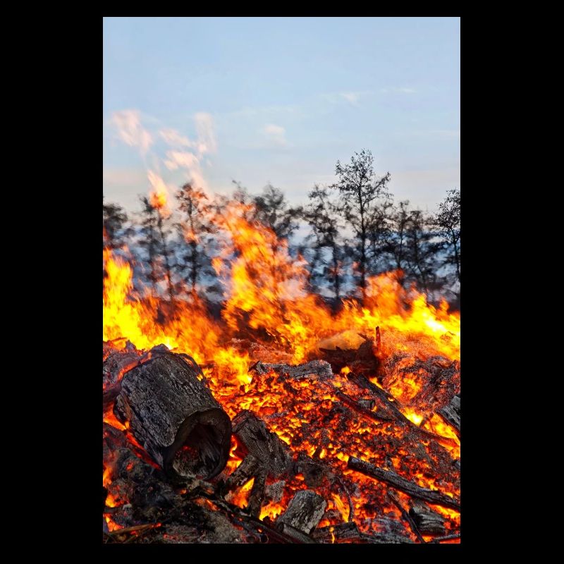 Flame Inferno Easter Fire Motif Poster
