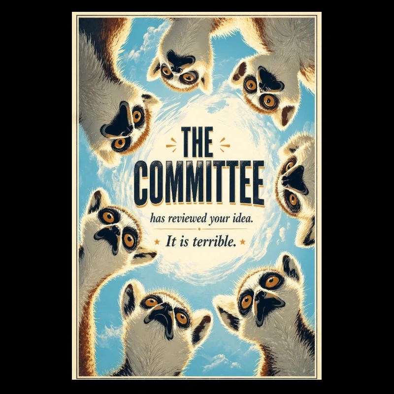 L’affiche des Lémuriens du Comité