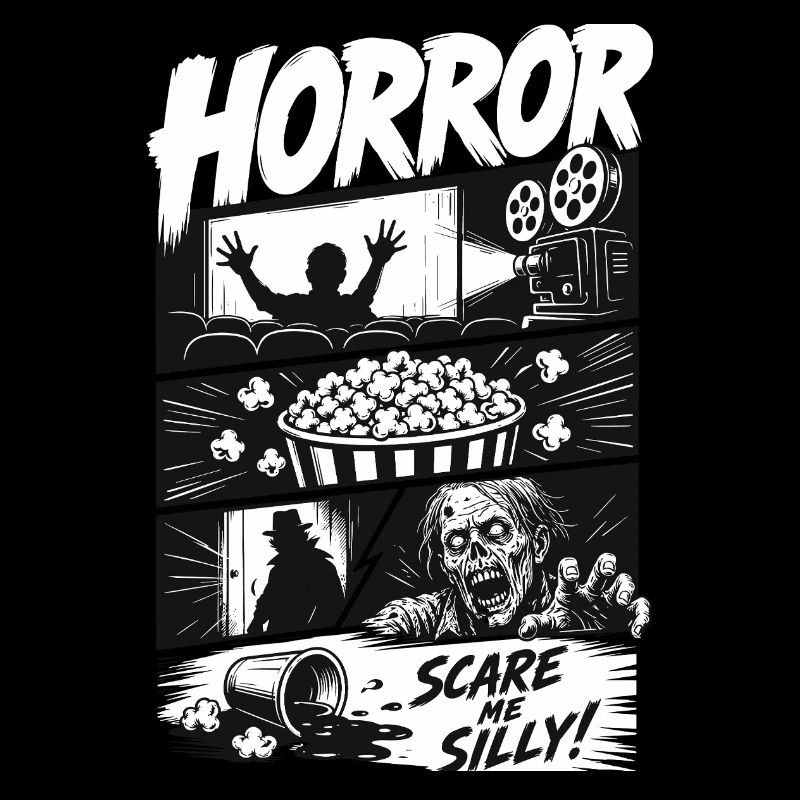 Horror Popcorn Comic Style