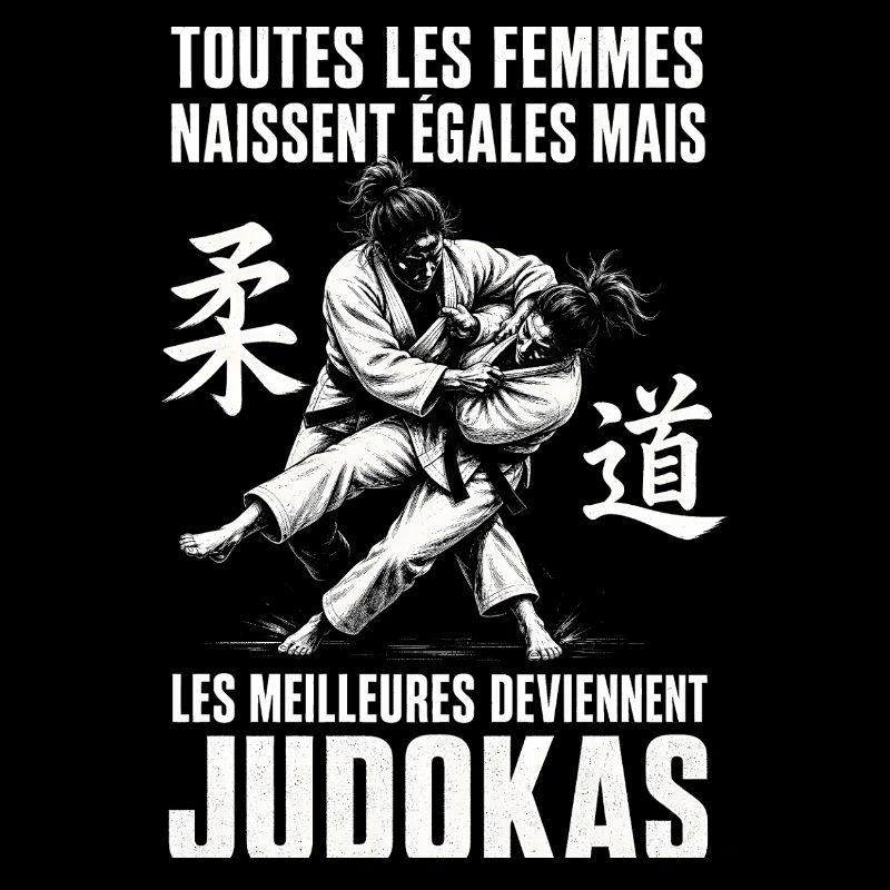 femmes sont égales,meilleures deviennent judokas