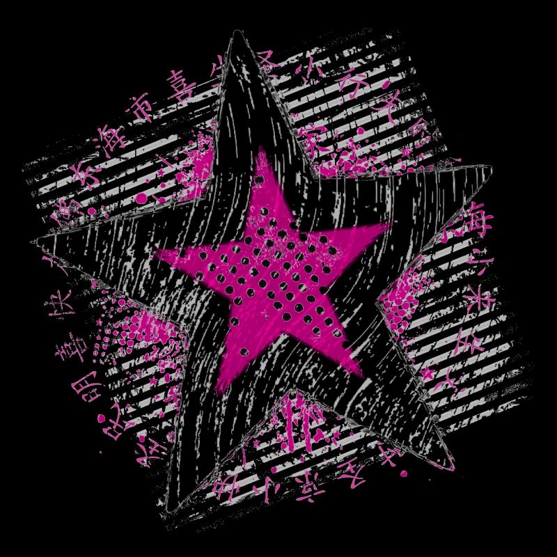 Big Star (Stern, schwarz/violett)