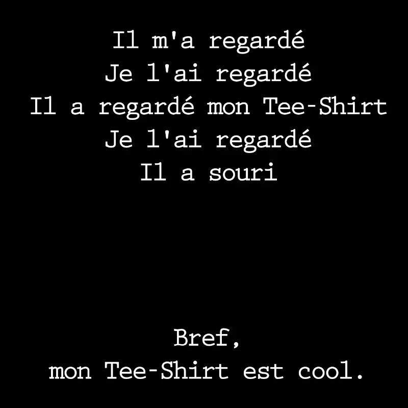 T-shirt est cool