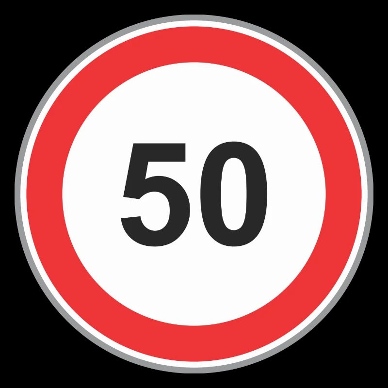 Panneau routier 50