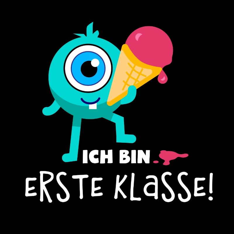 Schulstart Monster Erdbeer