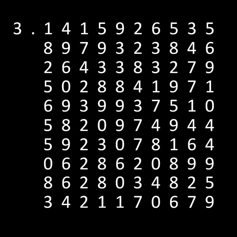 Pi to 100 Decimal Places