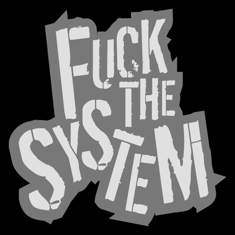 contour plan texte rebelle baiser le logo du système