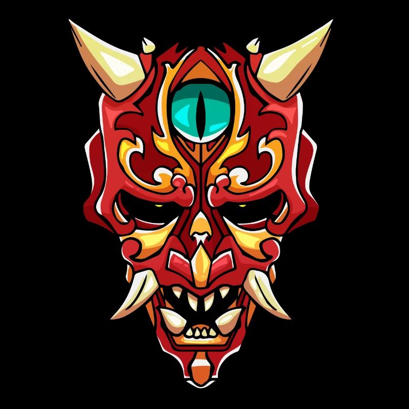Hannya Mask Devil Demon Yokai Gift