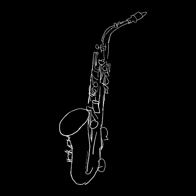 Old Sax in white