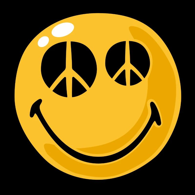 Smiley peace eyes