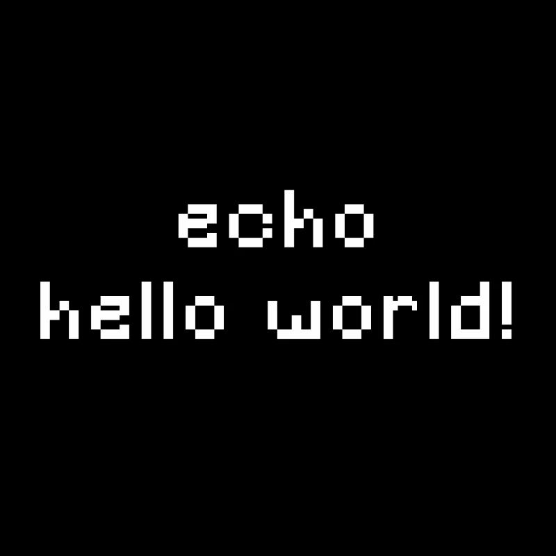 ITler - echo hello world - CMD CLI