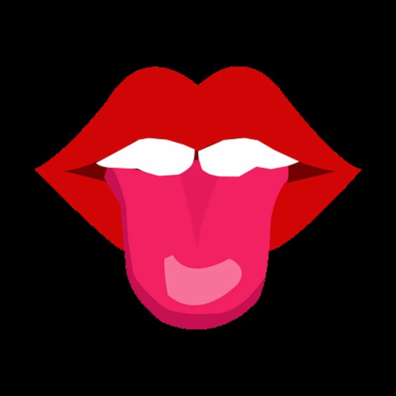 Bouche avec langue | Sortir la langue effrontée drôle