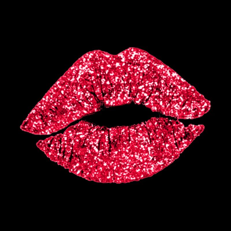 Face mask sticker pink glitter