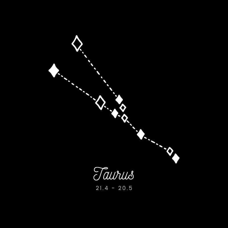 Das Sternzeichen - Der Stier am Sternenhimmel