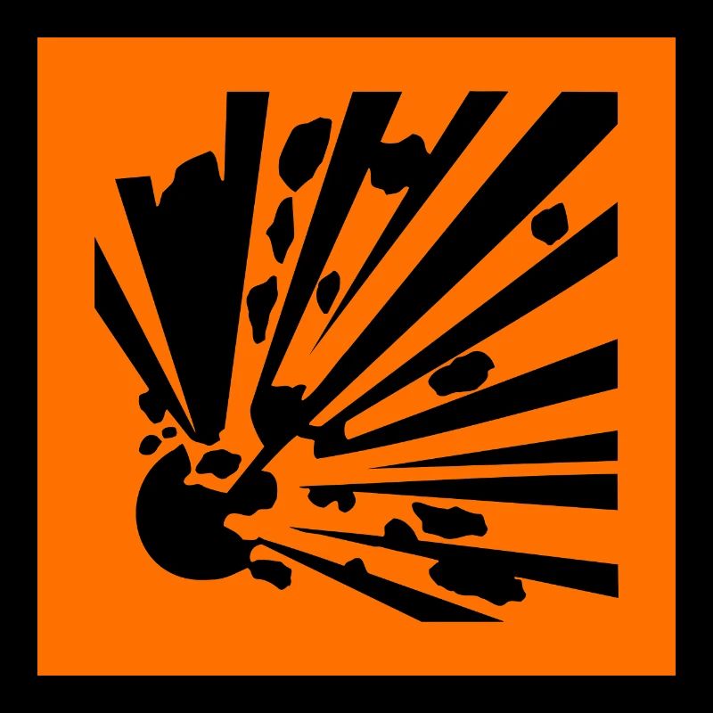 Gefahrensymbol explosiv