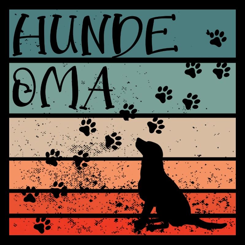 Hunde Oma Vintage Labrador