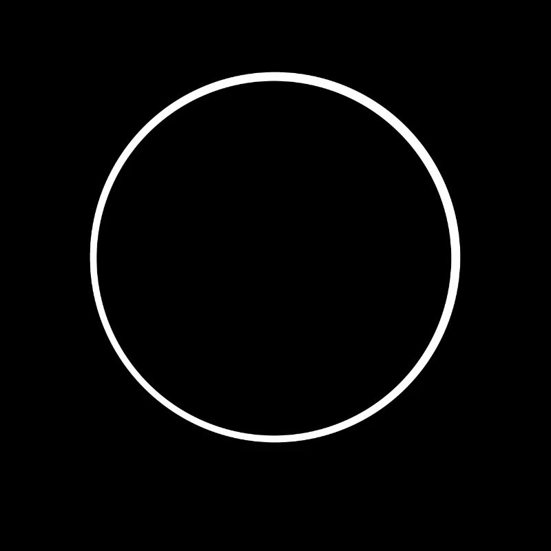 White circle frame
