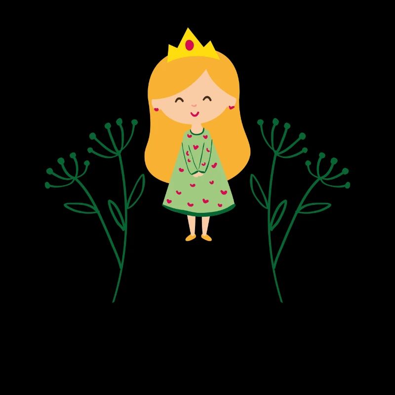 Vegan princess Geschenk Pflanzen Spruch Gemüse