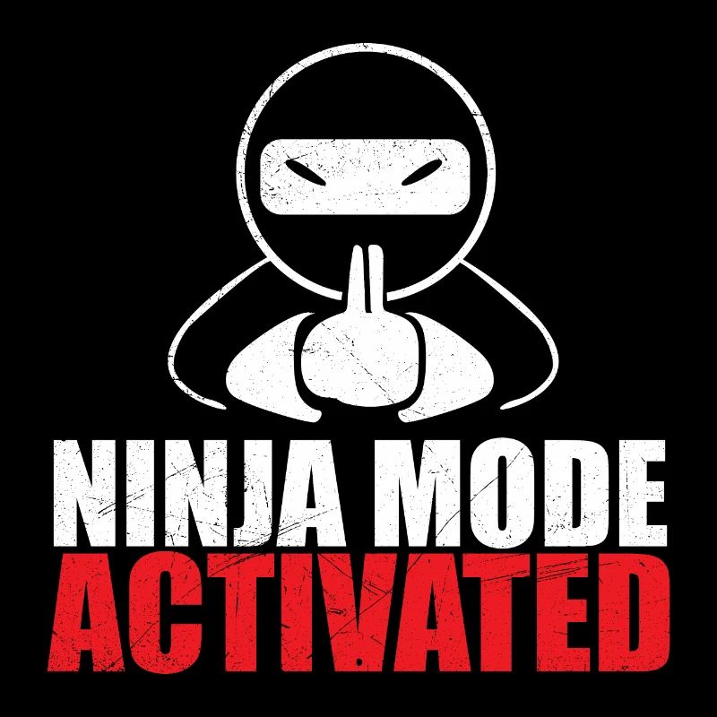 h 1Ninja Mode Ninja Star Lustige Ninja-Geschenkide