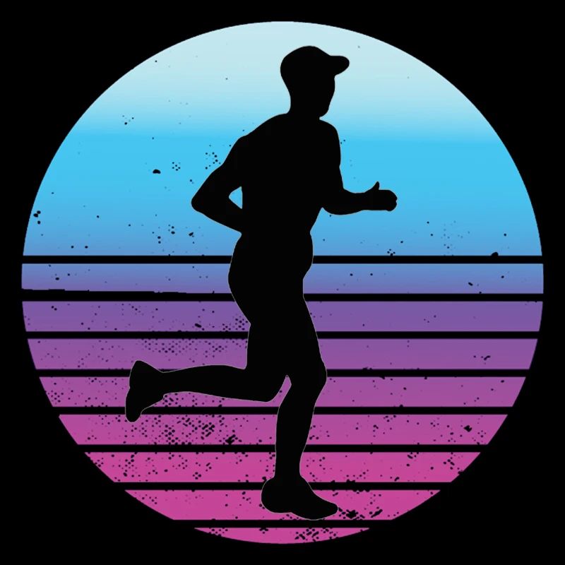Endurance Runner Outfit Vintage Marathon Motif