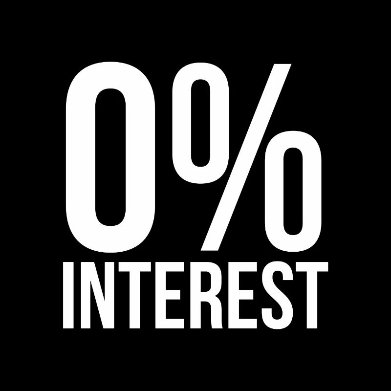 0% interest