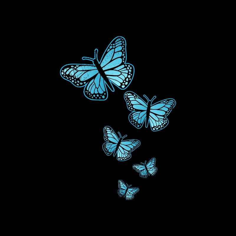 Papillon Bleu Monarque Papillon Tatouage