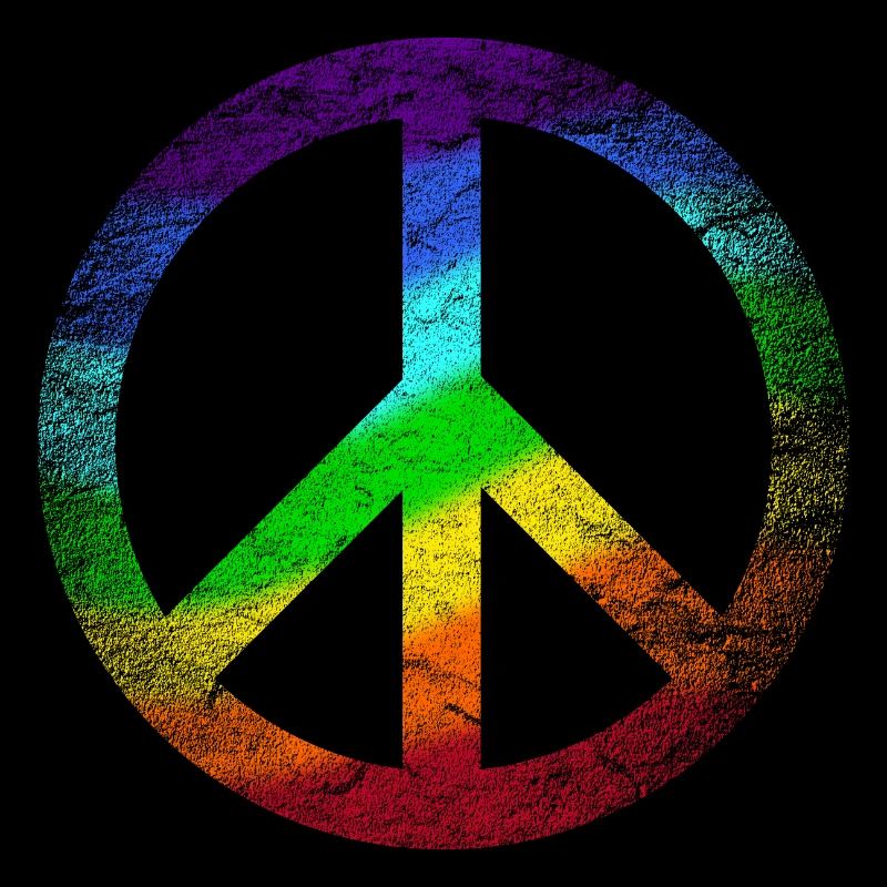Peace-Zeichen Regenbogen Frieden Pazifist Reggae