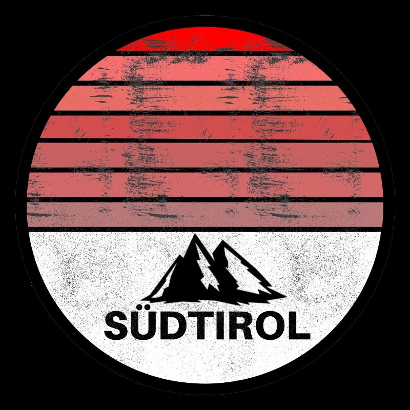 BEAU LOGO DES MONTAGNES ET DU TYROL DU SUD
