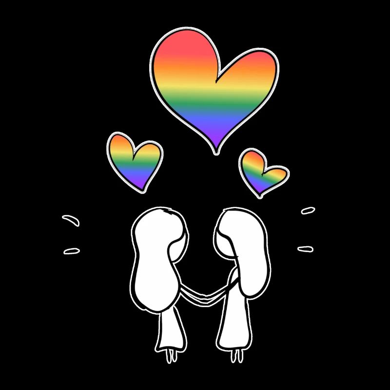 couple lgbt lesbienne aime la Saint-Valentin