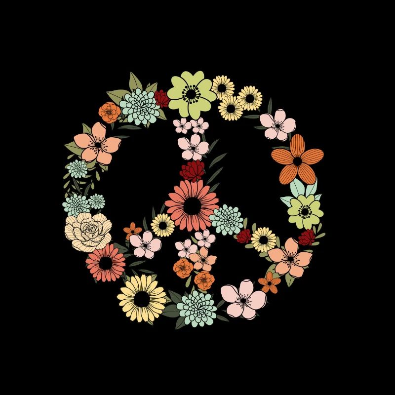 Blumen Peace süßes Design