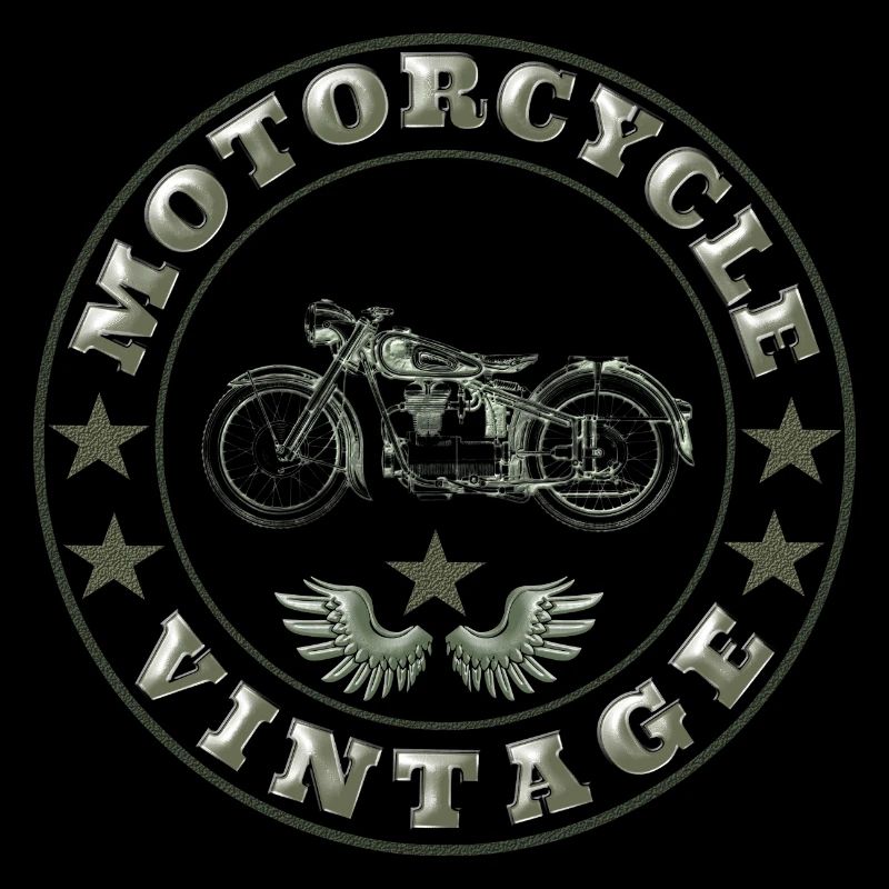 Vintage motorcycle / drawing