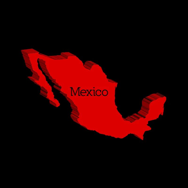 Carte 3D du Mexique