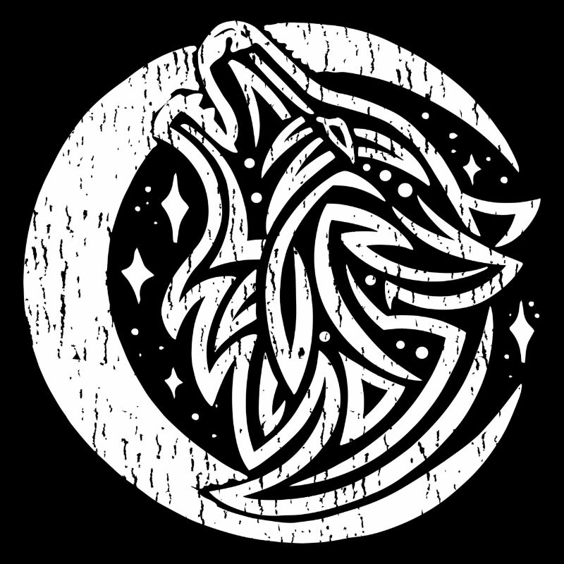 Wikinger Zeichen Fenrir Fenriswolf Wolf Wolfsrudel