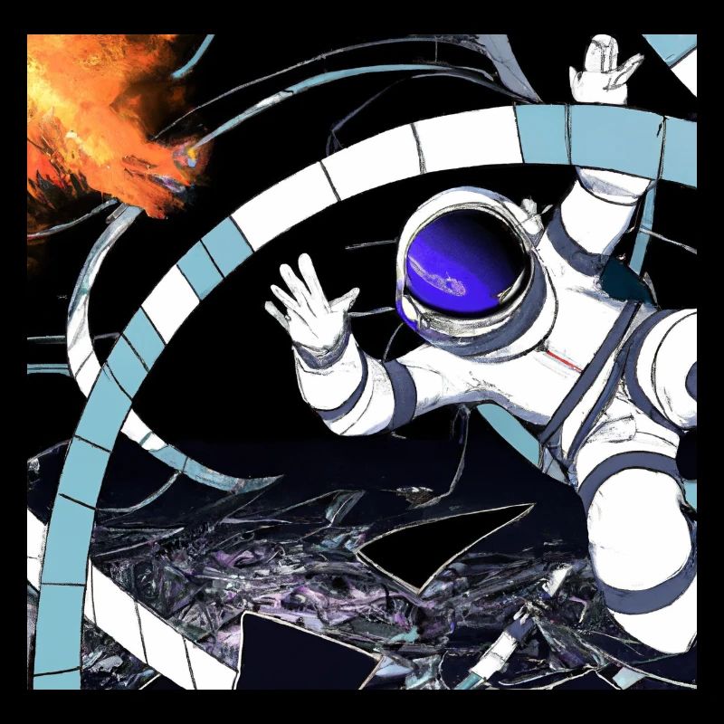 Astronaut falls into black hole
