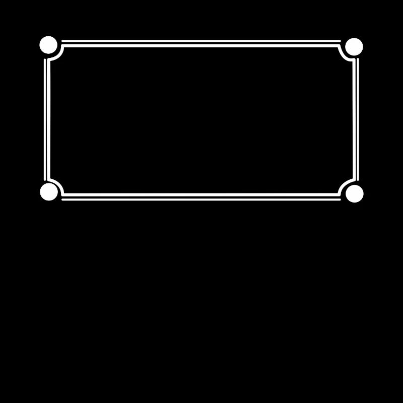 Cadre simple Décoration de forme rectangulaire