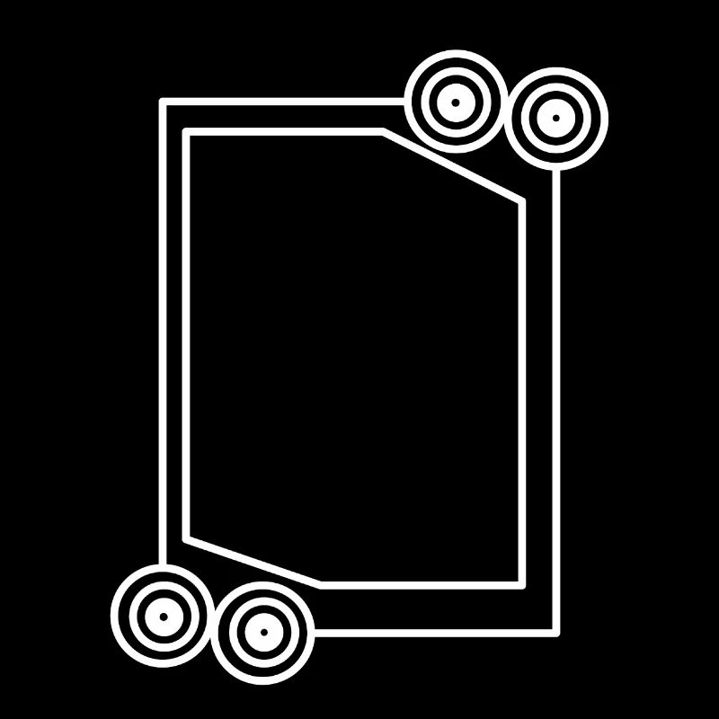 Cool long frame in white decoration