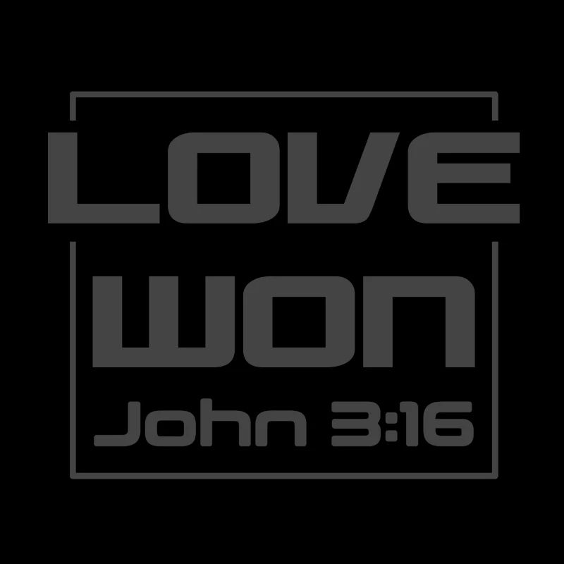Christian Design Love Won Johannes 3 Vers 16