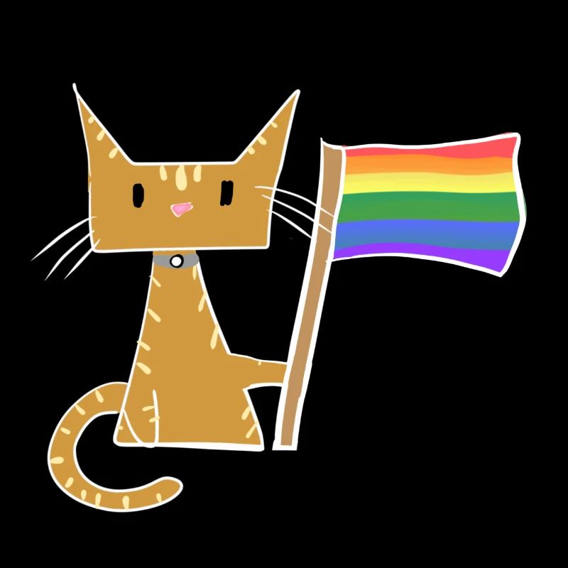 Chat Lgbt Drapeau Animal Amour