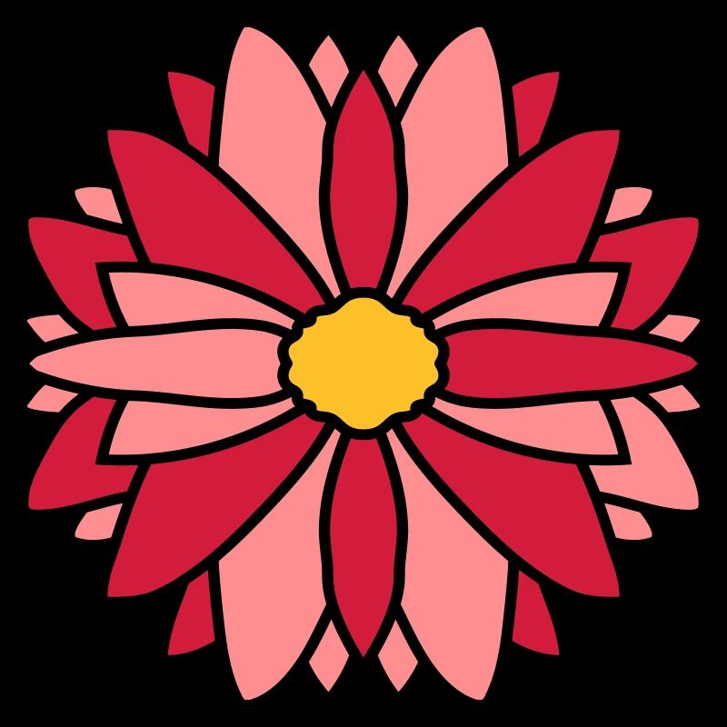 Rote Hübsche Blume Design