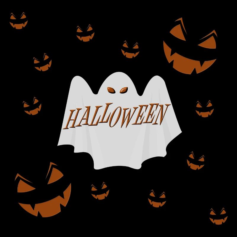 Halloween ghost fantome citrouilles peur